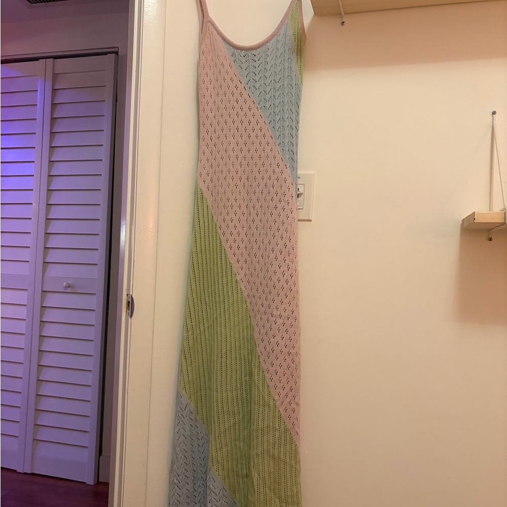 Colorful Crochet Maxi Dress - Picture 2 of 2